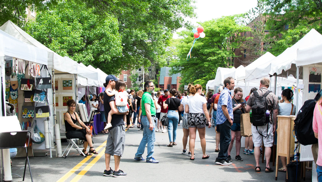See Holly Wach fine art watercolor paintings at Coolidge Corner Arts Festival Boston art show