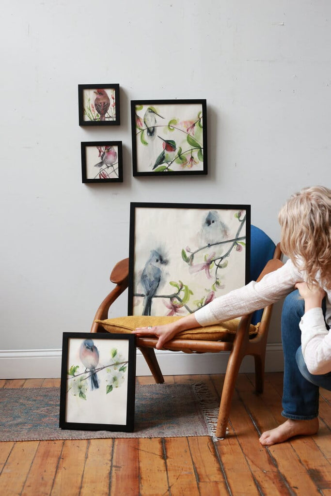 Holly Wach's artwork - shorebird watercolor paintings
