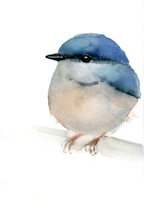 Holly Wach 'Little Wonders' baby bird watercolor prints art 