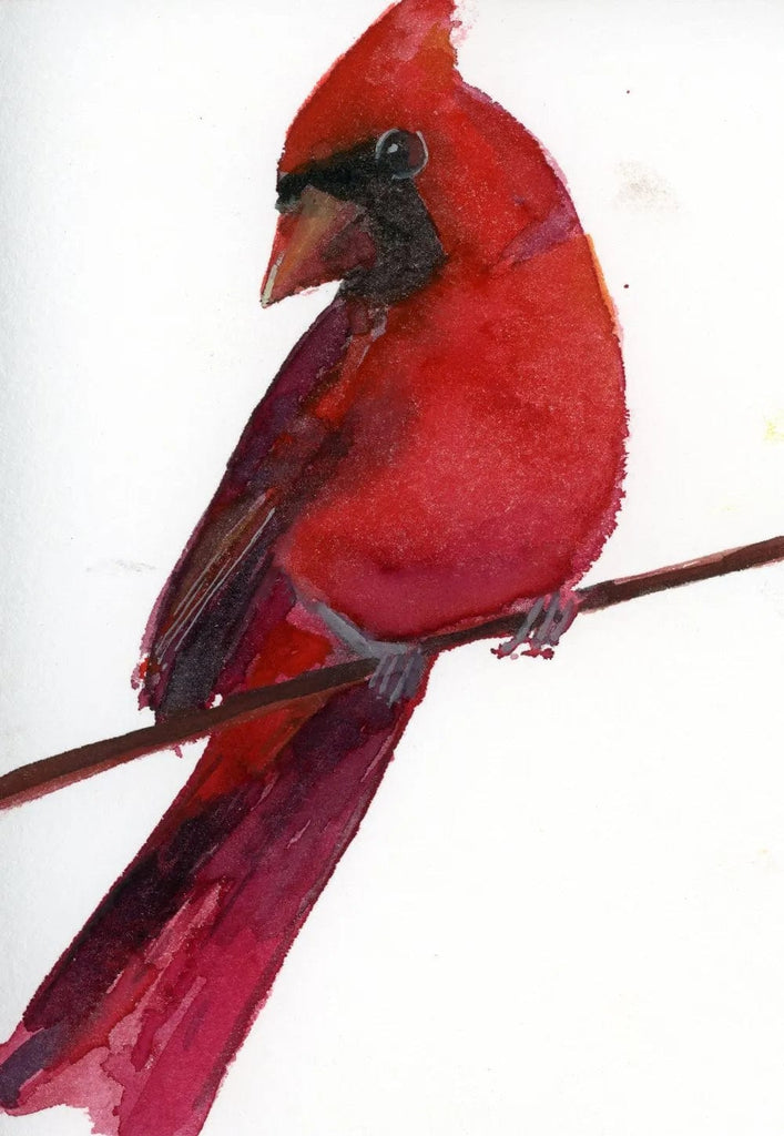 Holly Wach "Little Wonders” original baby bird watercolor painting