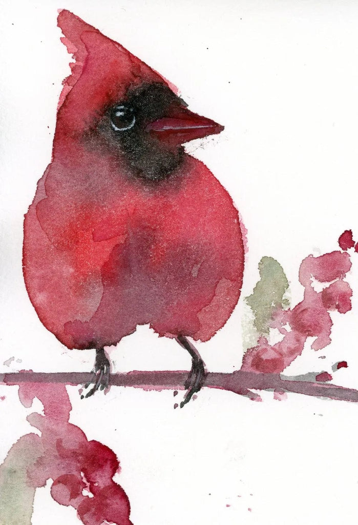 Holly Wach "Little Wonders” original baby bird watercolor paintings