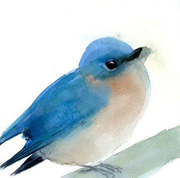 Holly Wach's original Baby Bird Watercolor Paintings