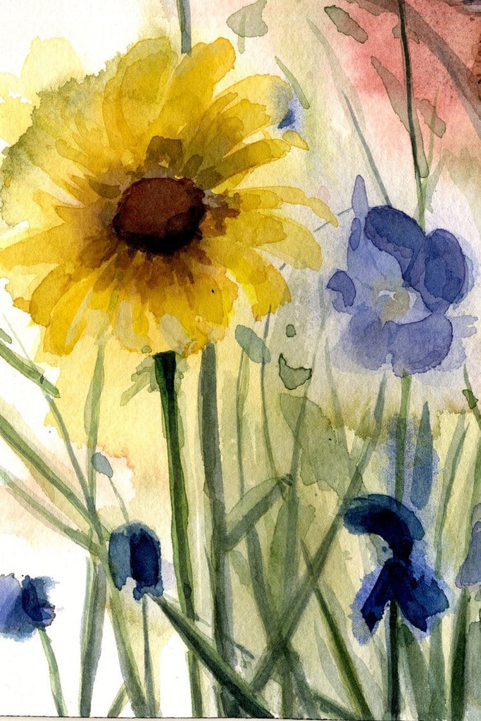 Holly Wach's original songbird watercolor painting