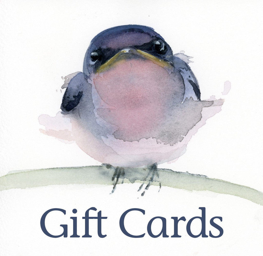 Holly Wach Art gift cards product image of fine art watercolor bird