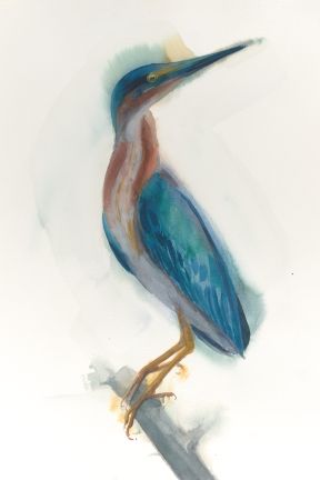 Holly Wach "Oh, to Fly!" shorebird watercolor art