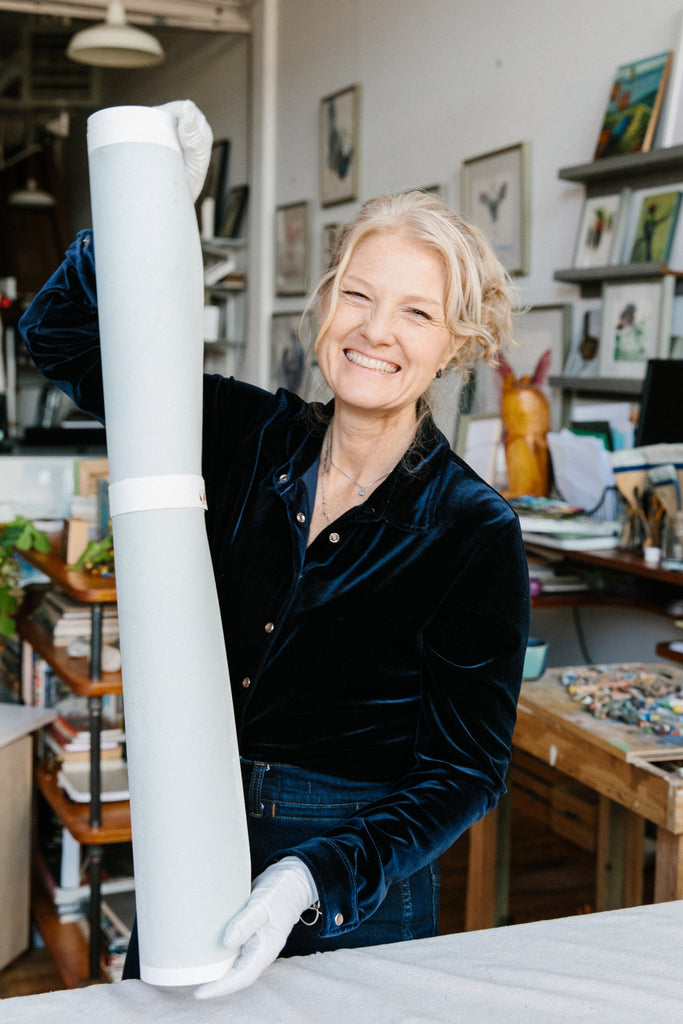 Careful shipping and packing of all Holly Wach bird watercolor prints