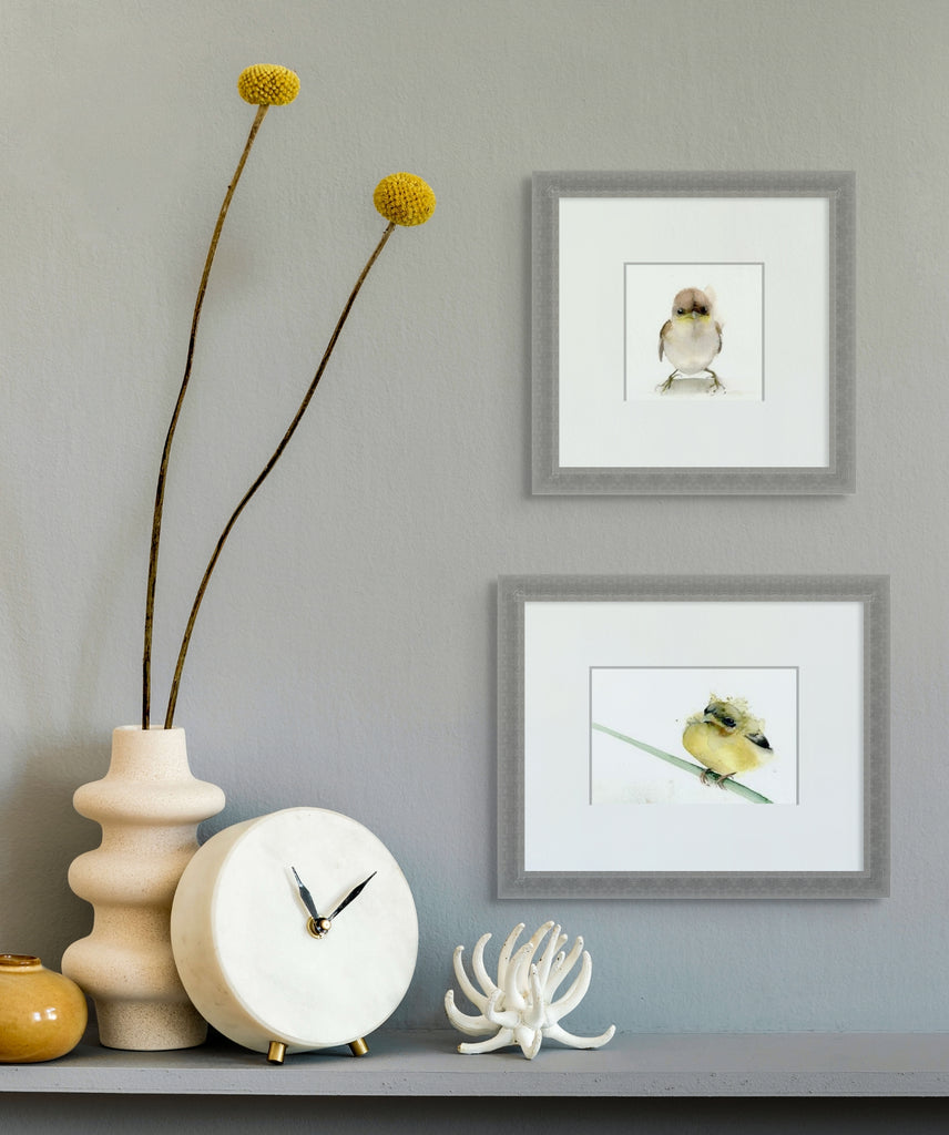 Holly Wach "Little Wonders” original baby bird watercolor painting