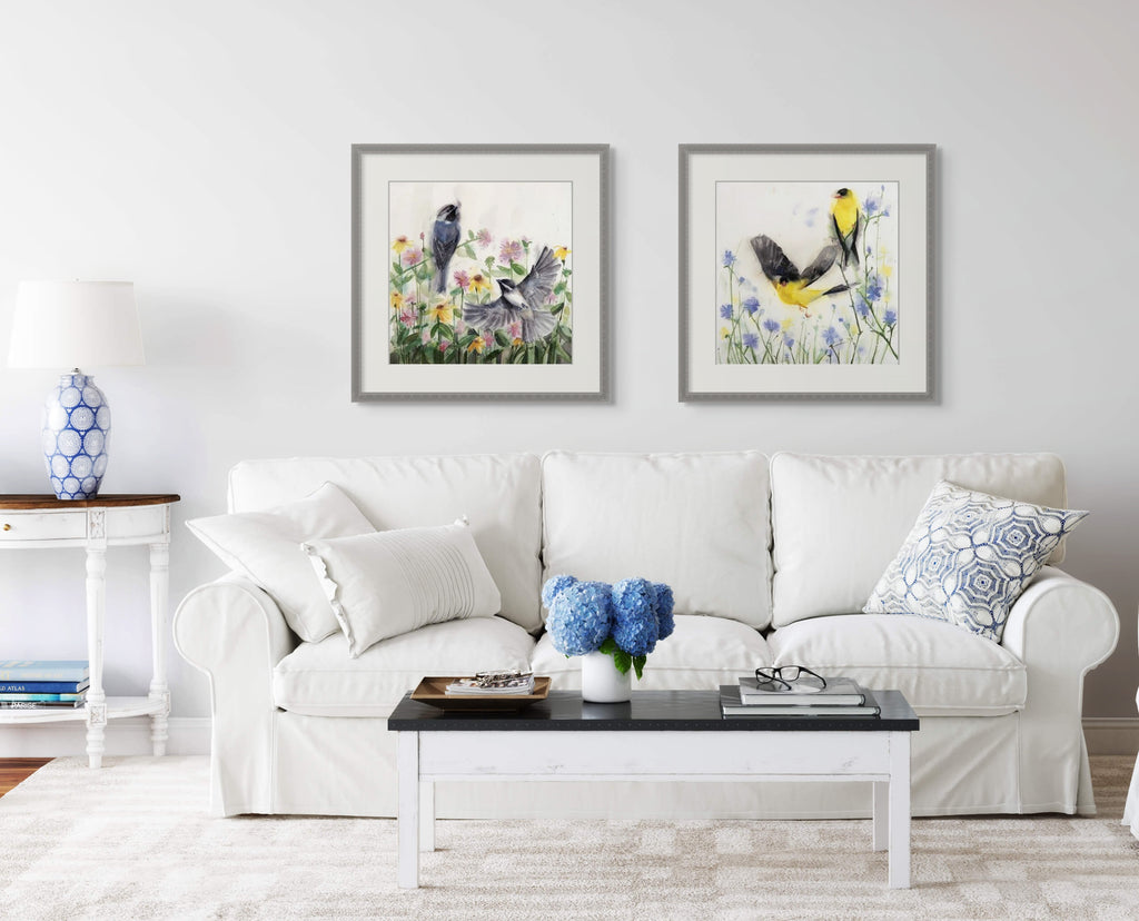 Songbird watercolor painting by Holly Wach
