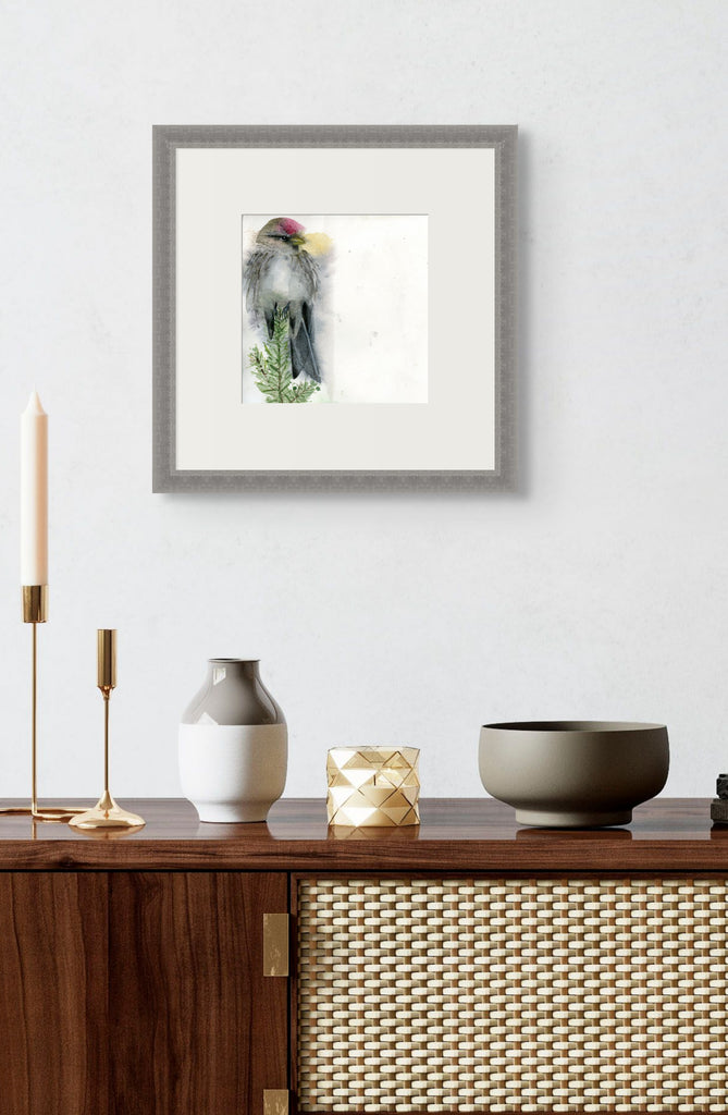 Holly Wach's original songbird watercolor painting