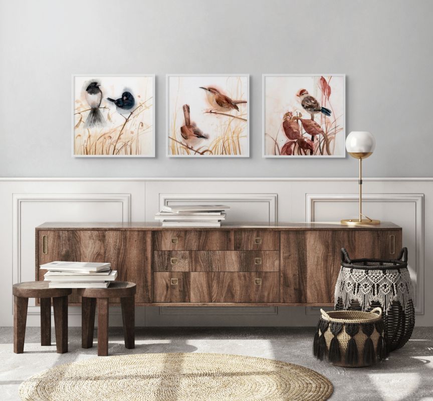 Holly Wach "Songbirds & Friends" songbird watercolor prints