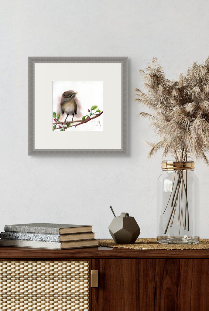 Holly Wach's original songbird watercolor painting