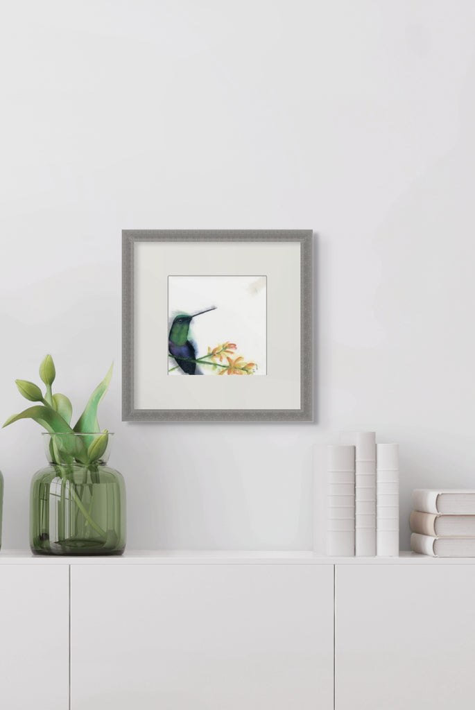 Holly Wach original hummingbird watercolor