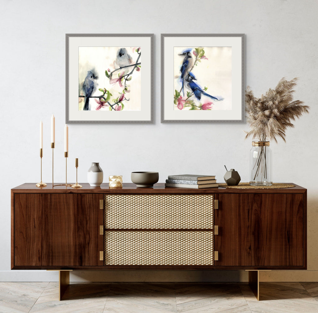 Holly Wach's original songbird watercolor painting