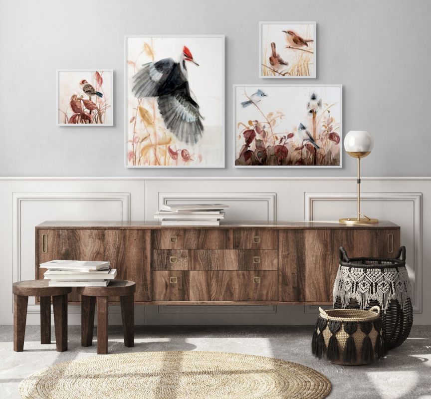 Holly Wach "Songbirds & Friends" songbird watercolor prints