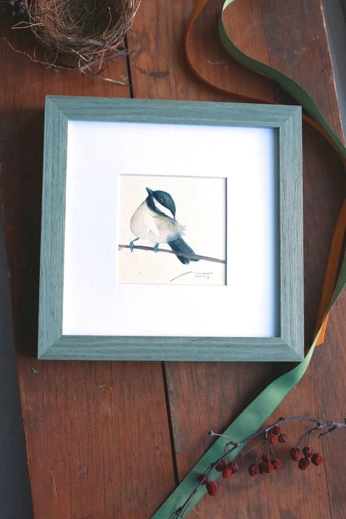 Holly Wach's original Baby Bird Watercolor Painting