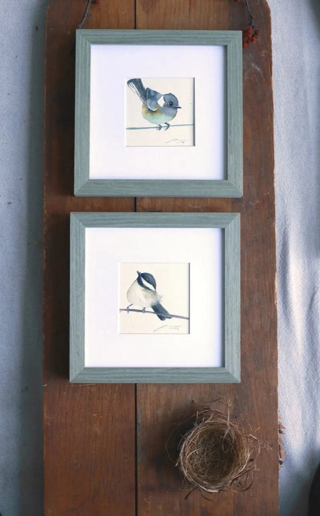 Holly Wach's original Baby Bird Watercolor Painting