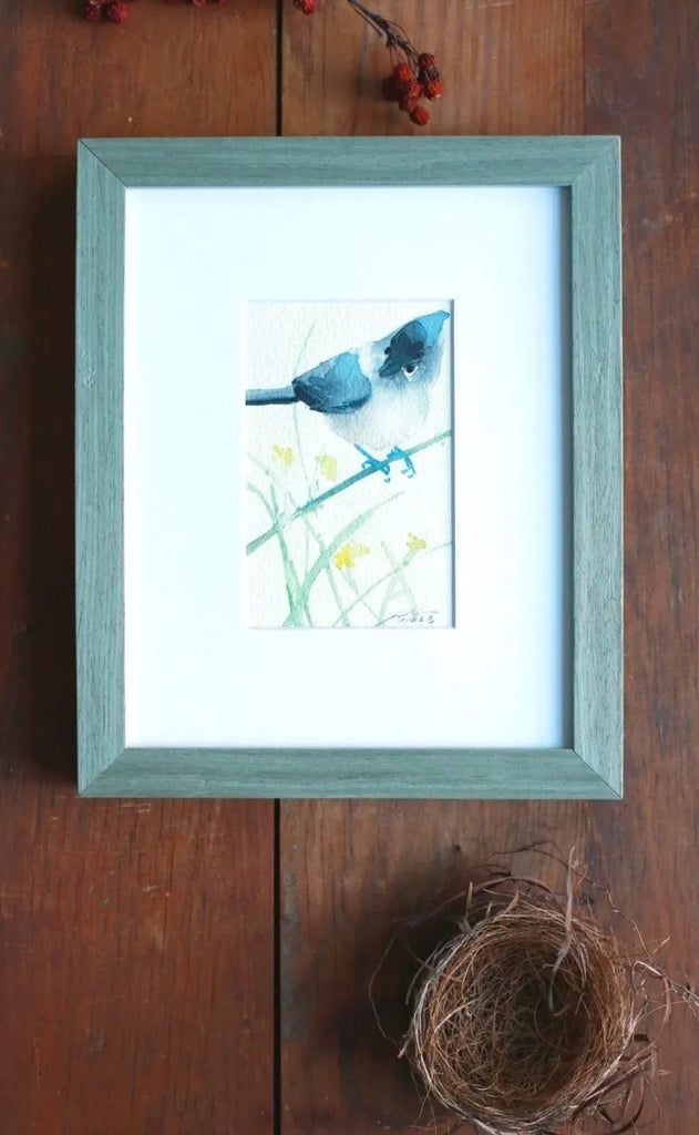 Holly Wach's original Baby Bird Watercolor Painting