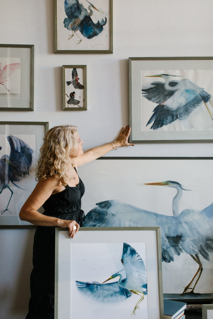 Holly Wach 'Oh, to Fly!' nature and bird watercolor art painter