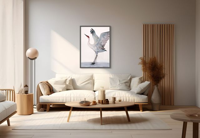 Holly Wach 'Oh, to Fly!' bird watercolor art statement pieces