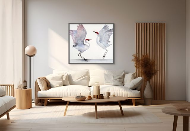 Holly Wach 'Oh, to Fly!' bird watercolor art statement pieces