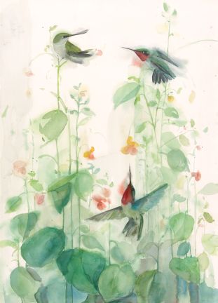 Holly Wach "Songbirds & Friends" songbird watercolor art