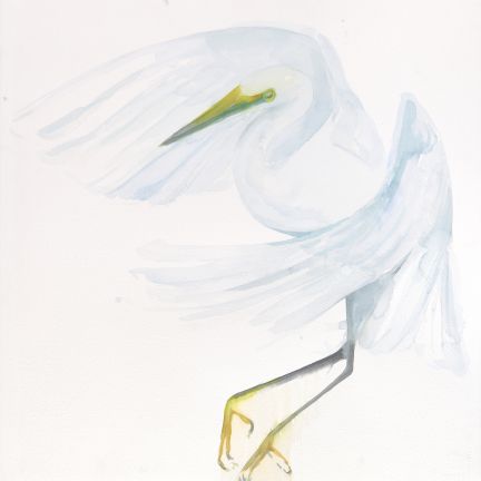 Holly Wach "Oh, to Fly!" shorebird watercolor art