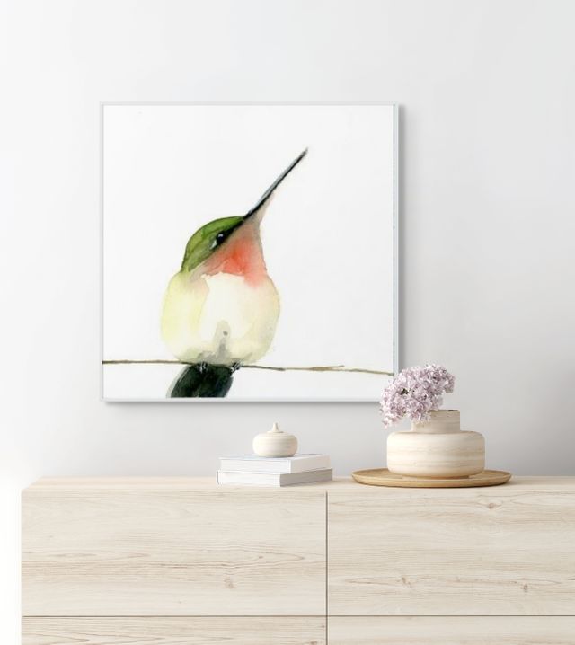 Holly Wach 'Little Wonders' whimsical bird watercolor prints
