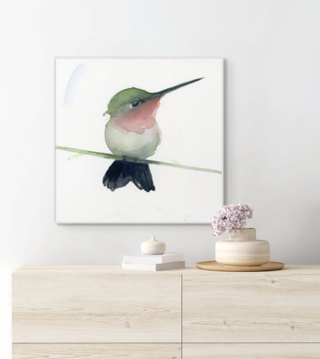 Holly Wach 'Little Wonders' baby bird watercolor art prints 